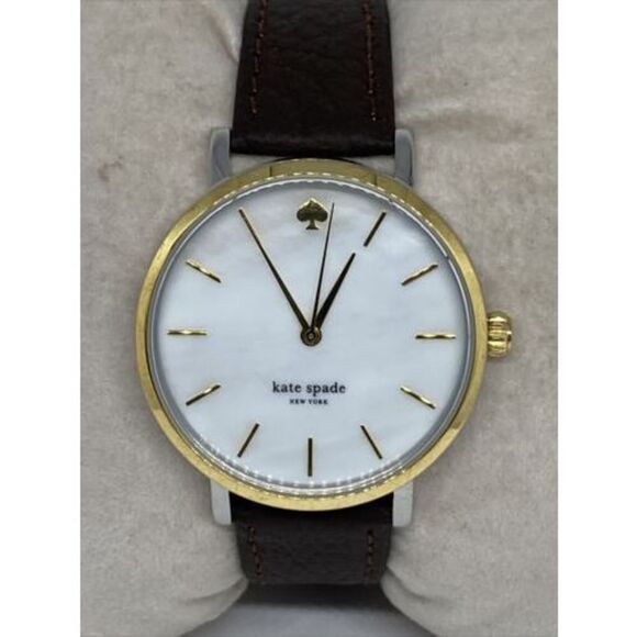 Kate Spade New York Gramercy 0005 Womens Brown Leather Analog Quartz Watch VK139 main image 4